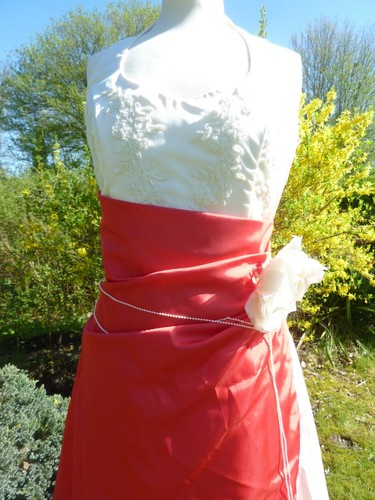 Brautkleid neu rot - brautkleid,