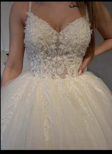 Wedding dress glitter with