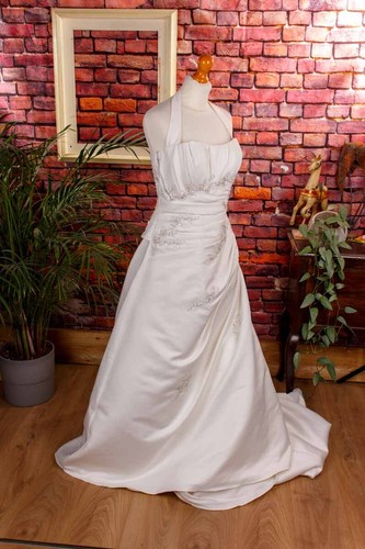 Romantisches brautkleid creme - brautkleid,